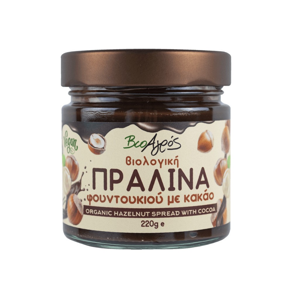 Πραλινα Φουντουκιου Bio 220gr Bioagros